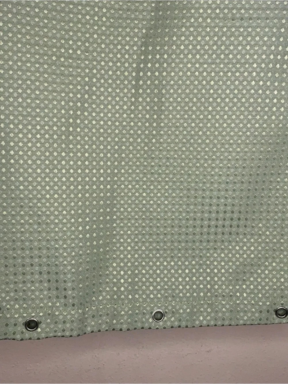 NWOT Dynamene Green Extra long Shower Curtain 72x84 Waffle Weave Fabric